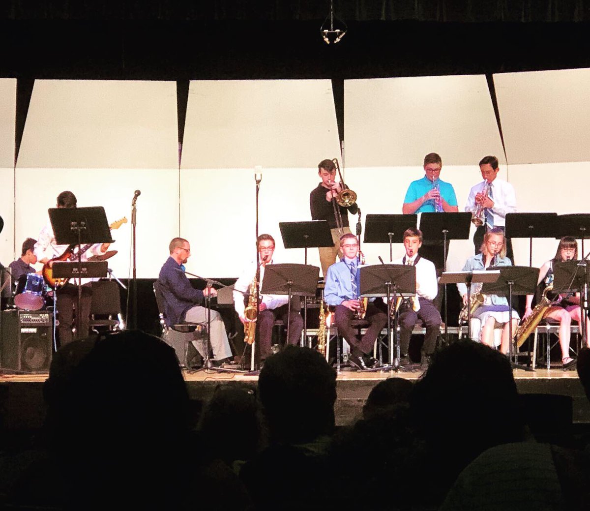 littlestownband's tweet photo. Congratulations to the MAMS and LHS Jazz Band students on a terrific performance! It was great fun for the performers and audience alike! #HitTheRoadJack #LawandOrder #CrunchyFrog https://t.co/QmACHeX15G