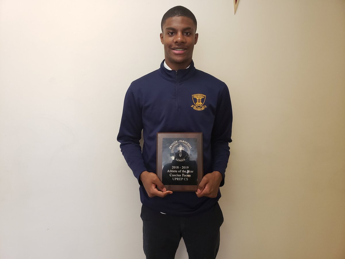 UprepR's tweet image. MEET THE 2018-19 TRACK &amp;amp; FIELD ATHLETE OF THE YEAR

Please help us congratulate our very own @CasciusF Cascius Facen.  Currently holding offers from University of Maine, and Wagner University. 
#PrivateParochial #SectionV #Uprep #UprepGriffins #CollegeBound #D1Bound @TUprep