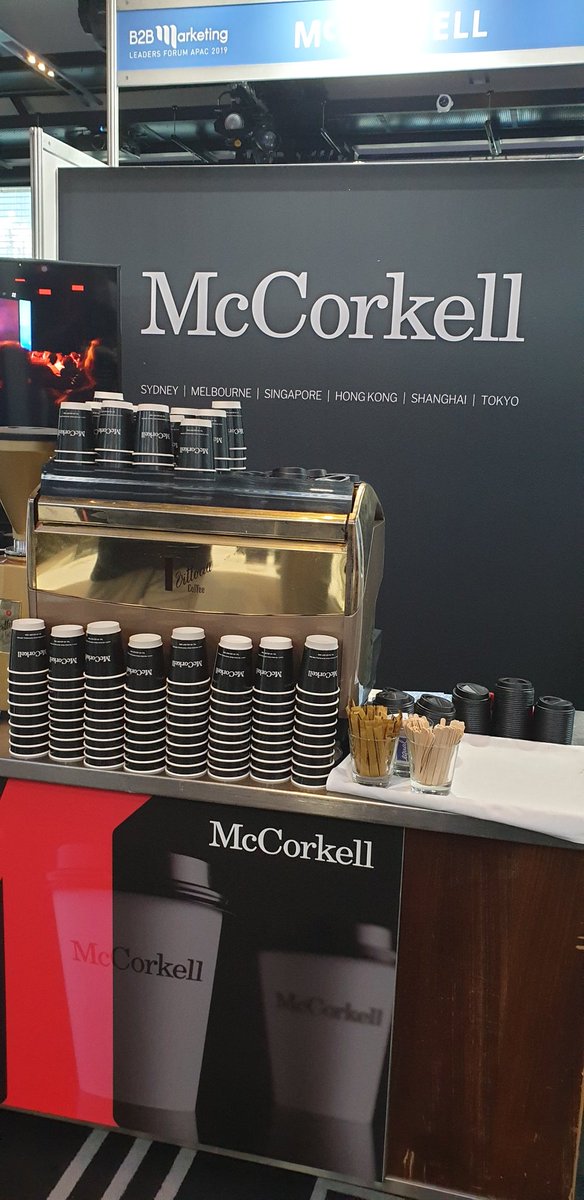 Networking lunch time ahead at #B2BMktgAPAC! Make sure you stop by one of our coffee stands for your caffeine fix.