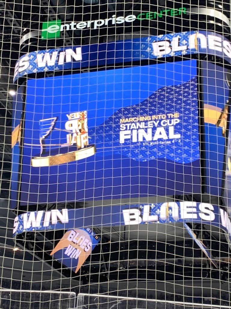 JasonHallSTL's tweet photo. First time since 1970.  From the basement of the standings to the #StanleyCup finals.  our @StLouisBlues play to win #STLMade #STL #LGB #WeAlllBleedBlue https://t.co/T2wabZVEA4