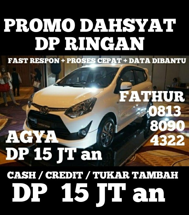 DPMURAHTOYOTA's tweet photo. 081380904322 Klik https://t.co/6xMFMtRgGh Promo TOYOTA Avanza/Calya / Agya
DP Ringan/mudah
(5 )

#kredittoyota #kredittoyotadepok #kredittoyotagdc #kredittoyotabogor #kredittoyotajakarta #kredittoyotacibinong #hargatoyotadepok #hargatoyotagdc #hargatoyotabogor #hargatoyotajakarta https://t.co/uNiZQ8CcYO