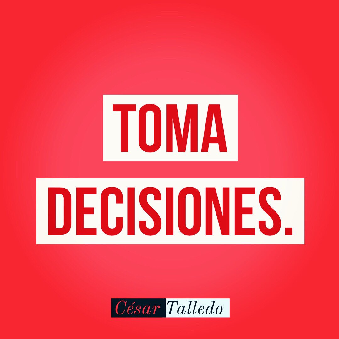 “ Toma decisiones.” .
.
* Cómo avanzar en la dirección a tus sueños?, Cómo crear un nuevo nivel en tu vida? .
.
#lifecoaching #entrepreneur #emprendedores #nacionx #cesartalledo #libertadfinanciera #businessowner