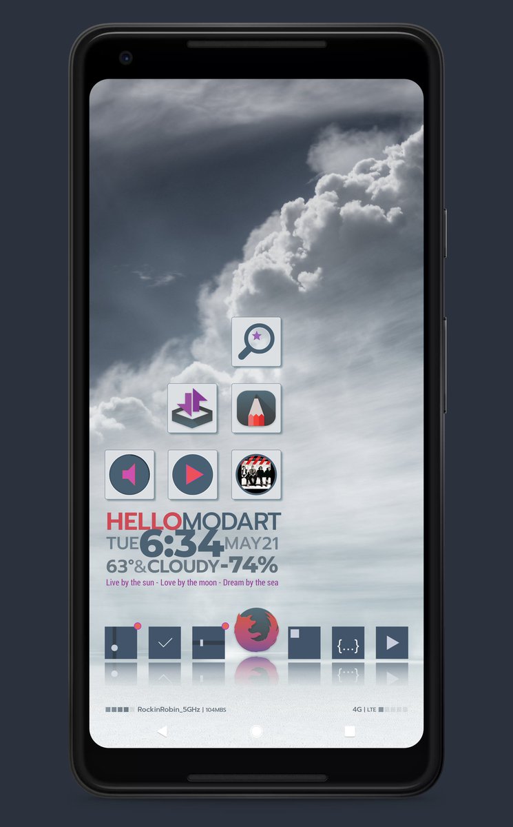 ModArt_Kim's tweet photo. 👇 Waiting for the Sun...
🔻#ModArt Widgets for #KWGT - #KLWP - #KLCK
🔹Icons: #Moonrise, #Simpax
🔸Wallpaper (CC) image + KLWP https://t.co/ykwEi531TL