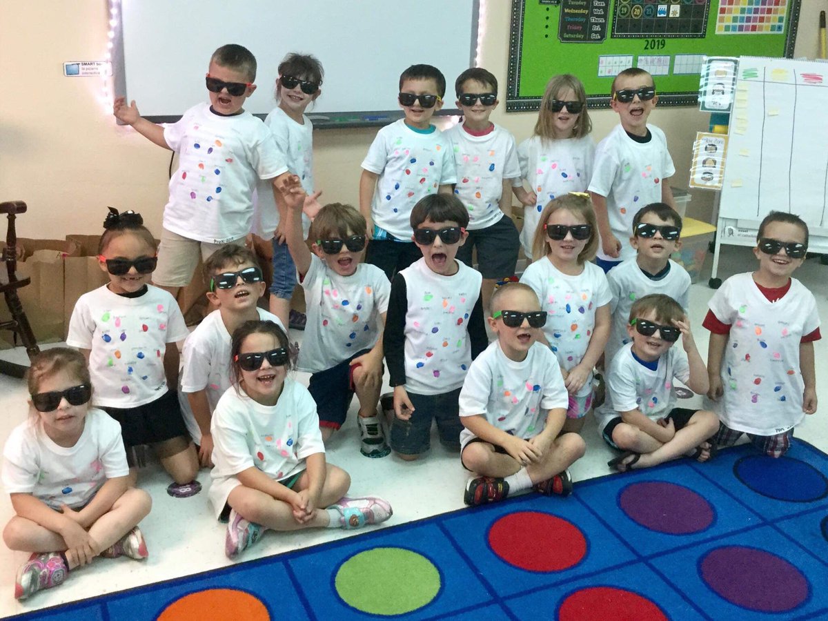 AshSorv's tweet photo. @LampasasKWE PreK is ready for summer! We had such a blast this year and learned a ton 💙 #LeadKWE #PreKRocks #SuperDuperCoolKidShades #LittleBadgers https://t.co/WEYdAMZepc