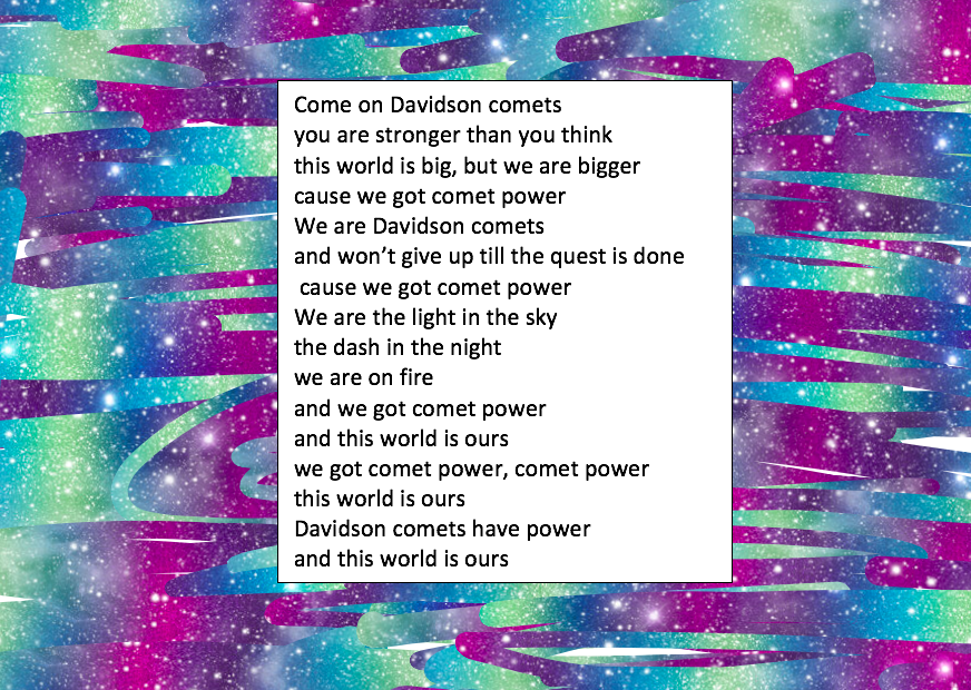 MrsShatto's tweet photo. One of my students wrote this amazing song about our school! She is so talented! @DavidsonComets #DavidsonStrong #CometPower @NKCSchools https://t.co/jbL9T8V6s2