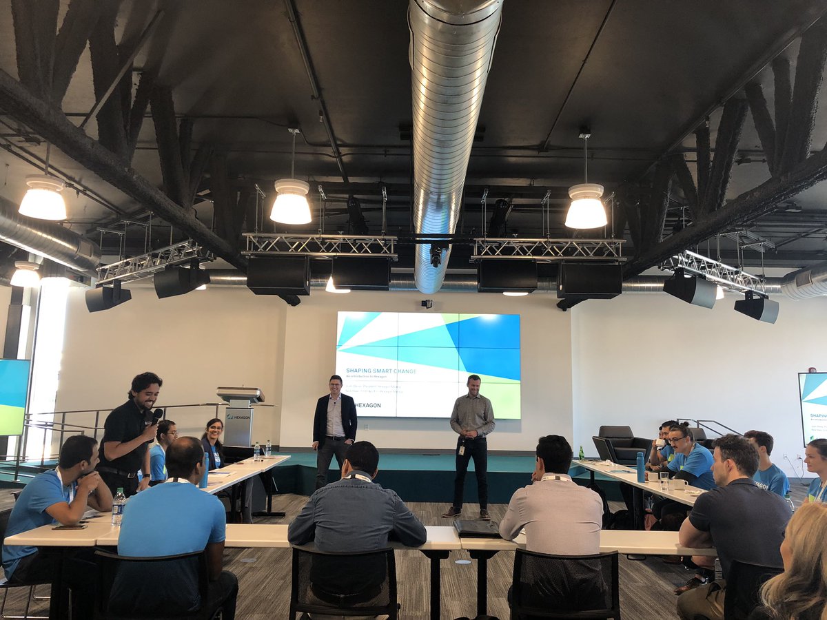 JoshSWeiss's tweet photo. Welcome Tucson MINterns to the Hexagon family!
Always one of my favorite times of the year and you bet they asked some hard questions...very sharp :) #hexagon #hexagonmining #miningtech #mining https://t.co/IxlW1B7tub