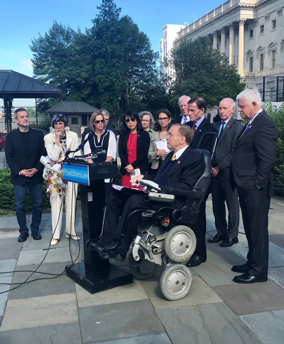 AMarch4OurLives's tweet photo. TODAY: Rep. @rosadelauro and @SenBlumenthal call on Congress to pass #EthansLaw – setting federal firearm safe storage standards that will help prevent unspeakable tragedies.

Everyday, unlocked guns lead to deaths. This law would save lives and promote responsible gun ownership. https://t.co/g5Lf9ouhrg