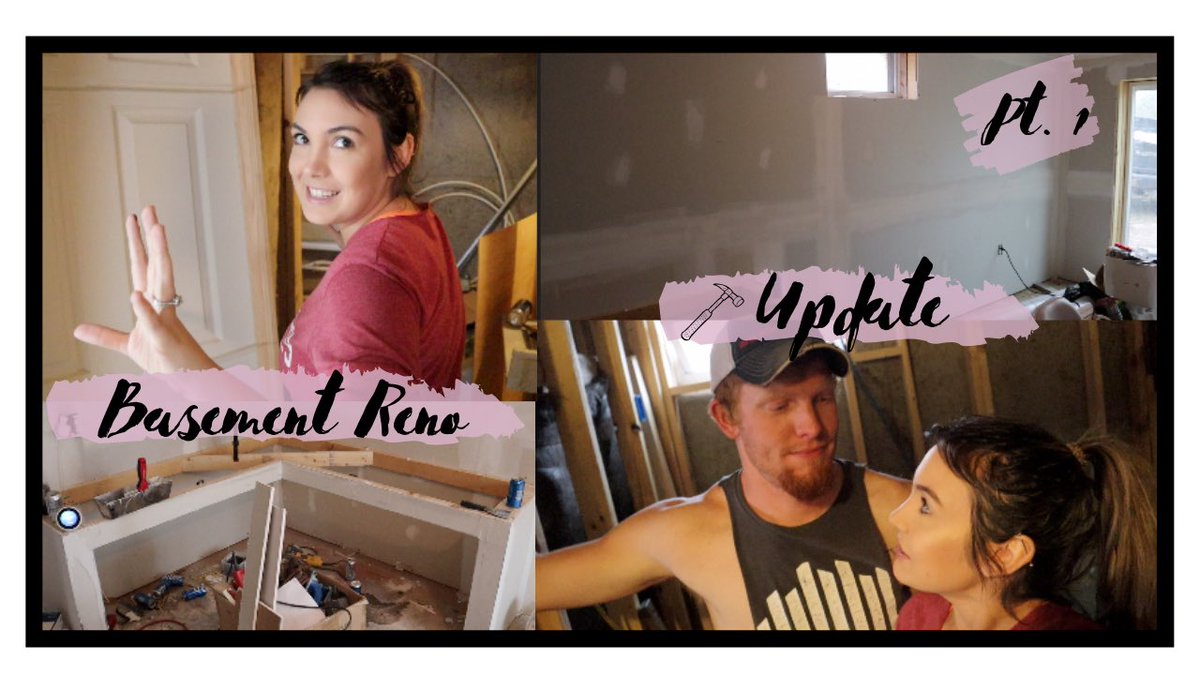 EmigBriana's tweet photo. NEW VIDEO!!! 🎥 
(Linked in bio)
*
*
Logan and I have been renovating our basement and I decided to document it! I’m thinking about updating y’all once a month until it’s completed, what do y’all think? 

#DIY #homerenovation #basement #construction #monthlyupdate #beyou #youtube https://t.co/hPkisZIG9i