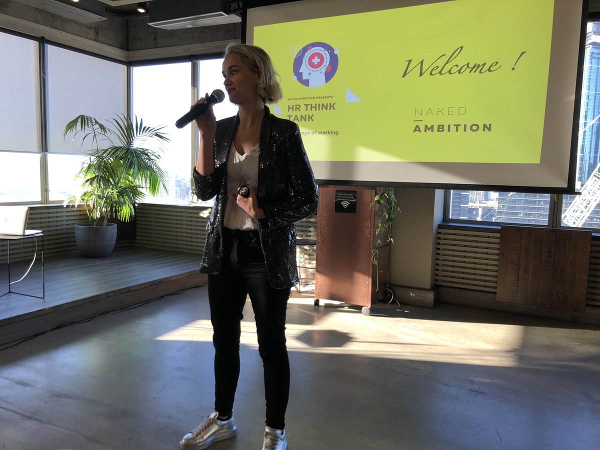 At The Cluster at Naked Ambitions HR think tank ..... looking forward to learning new ways of working