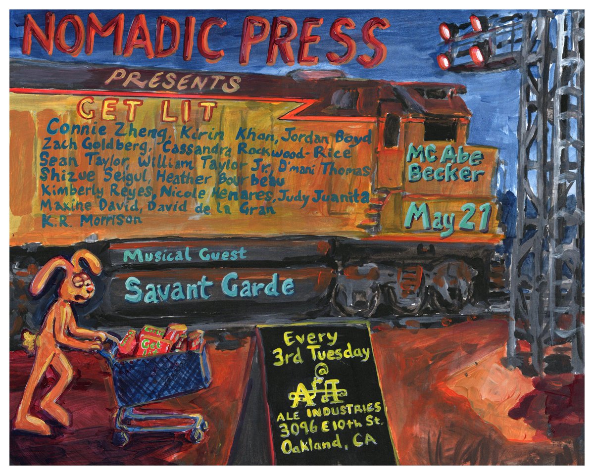 TONIGHT!

GET LIT literary series starts at 7:30p! Come down to the Ale Industries taproom to hear new work from amazing local writers!