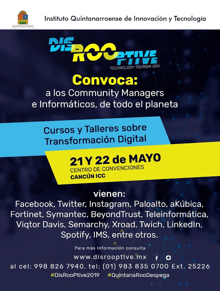 DonLimon's tweet photo. ¡Sensacional #disROOptive!
Nos vemos mañana en @CancunICC https://t.co/wNd8cGpy25