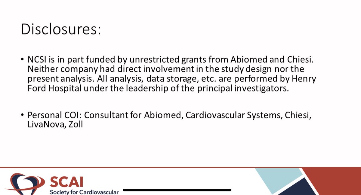Babar_Basir's tweet image. #NationalCSI results of 171 patients treated with early MCS today @SCAI #SCAI2019 published in @CCIJournal AMICS is the deadliest disease we deal with in the cath lab. STEMI mortality &amp;lt;2% STEMI w/ CS mortality 50% for over the past 2 decades.