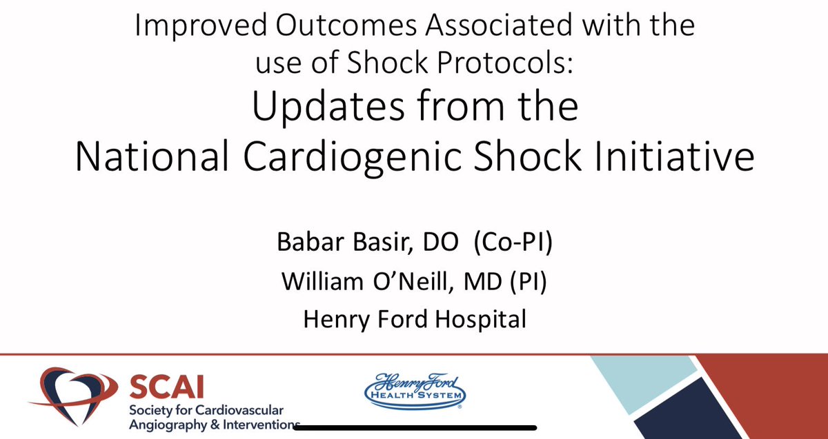 Babar_Basir's tweet image. #NationalCSI results of 171 patients treated with early MCS today @SCAI #SCAI2019 published in @CCIJournal AMICS is the deadliest disease we deal with in the cath lab. STEMI mortality &amp;lt;2% STEMI w/ CS mortality 50% for over the past 2 decades.