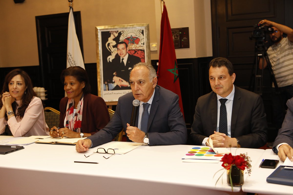 CGEM_MA's tweet image. Séance de travail entre @CGEM_MA, les institutions internationales, les agences &amp;amp; banques de #développement &amp;amp; les représentations diplomatiques au #Maroc @Salahmezouar @FaicalMekouar @nabifreidji @jhrPoinsot @MarieMarieNelly @PNUDMaroc @UE_au_Maroc @EBRD @AFD_France @AfDB_Group