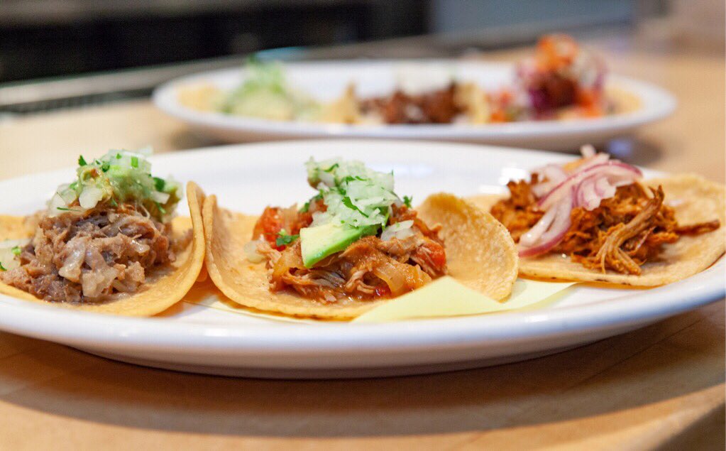 One of each, please! 🌮 Taco time is here. Come enjoy $3 tacos all day long. Happy Taco Tuesday! ⭐️ #loteriagrill