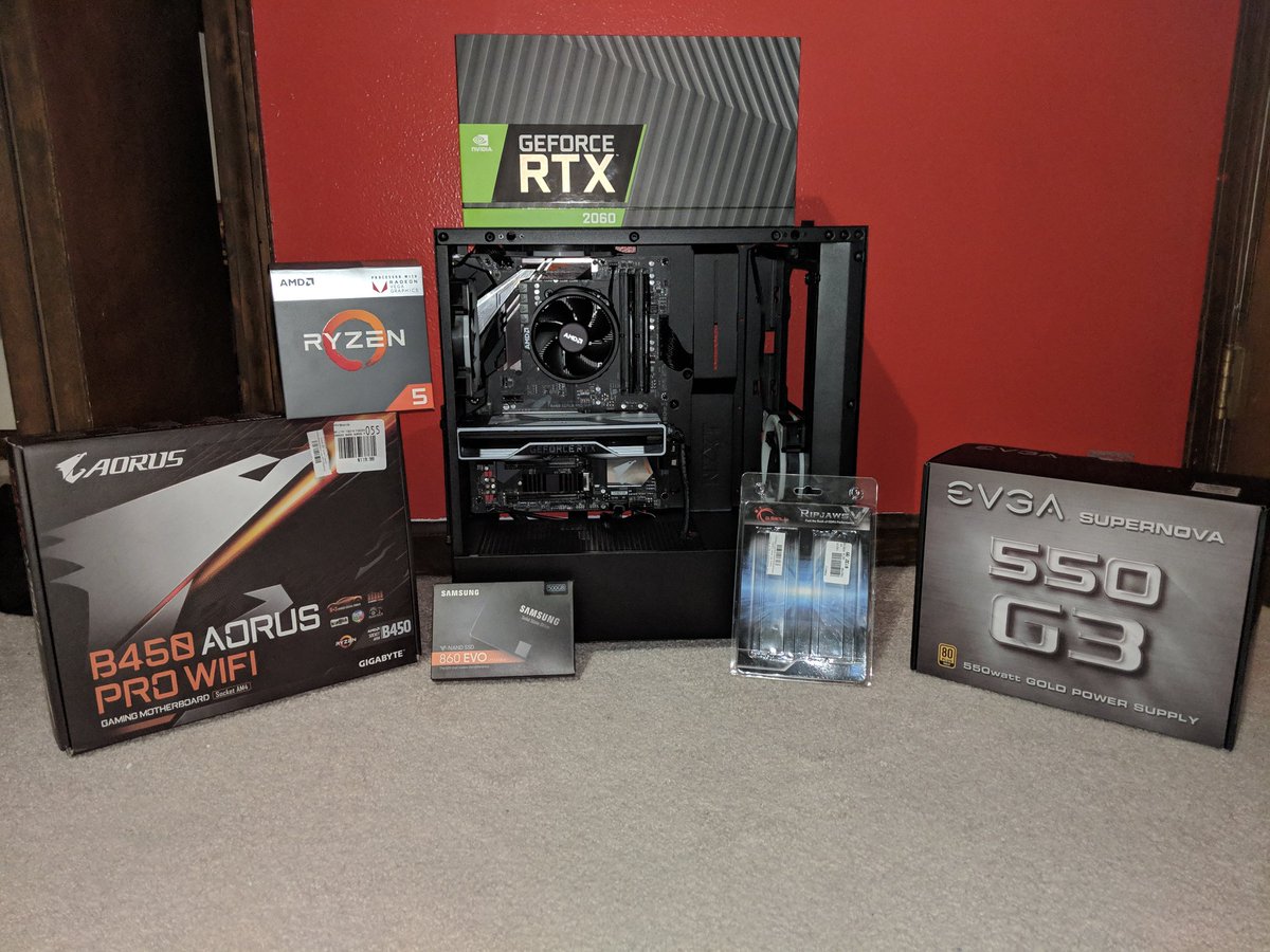 Stephen65988538's tweet photo. @bitwitkyle Ryzen 5 2400g ( should I upgrade to new 3's with the new dark rock slim)
RTX 2060
8g of 2666mz( should I get more and faster.)
B450 aorus pro wifi
Samsung 860 500gb
2tb hard drive https://t.co/LzlD6nR1QF