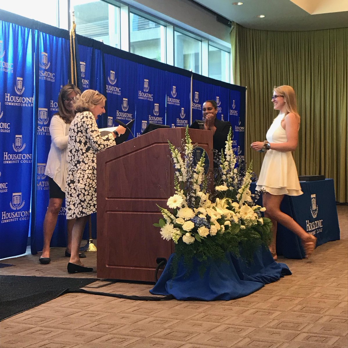 ct_housatonic's tweet photo. Happening now! HCC Awards Convocation #HCCProud #CommunityCollegeProud @News12CT @FOX61News @WTNH @NBCConnecticut #PatchCT https://t.co/ghjhb2yKE7
