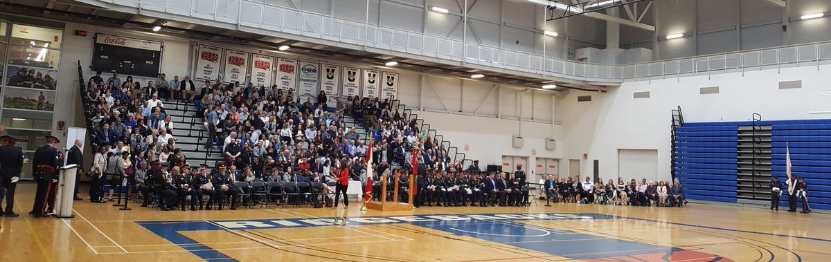 DRPS's tweet photo. Good luck to our newest @DRPS members graduating tonight! Over 200 family and friends have filled the stands to support and encourage their amazing new endeavour. https://t.co/O40aDXcyUa