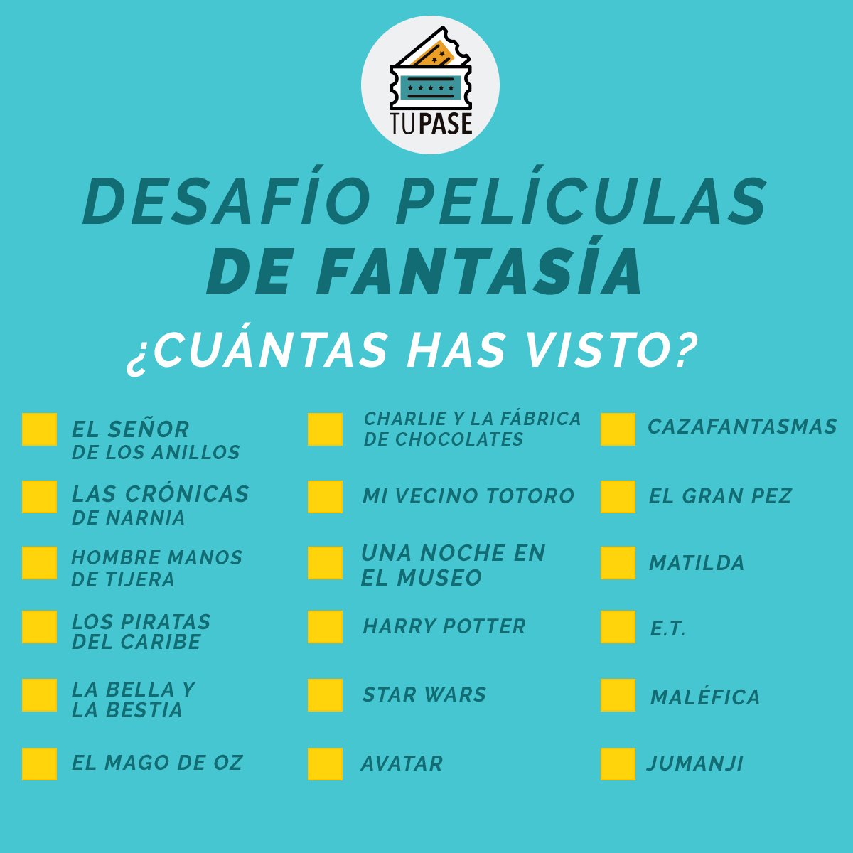ClubTuPase's tweet photo. Todas estas películas son imperdibles y las hemos visto más de una vez. Son esos clásicos que cuando los ves en la tele no puedes cambiarlos ¿Cuál es tu favorita? ¿Cuántas has visto? #cine #clásicos #desafío #plantillas https://t.co/1s0380JmVB