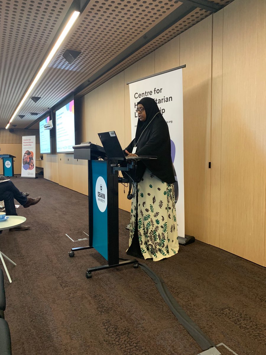 Degan Ali, our first keynote speaker, speaks of the ‘cold reckoning’ she had working with INGOs during the Somali famine. #humanitarian19