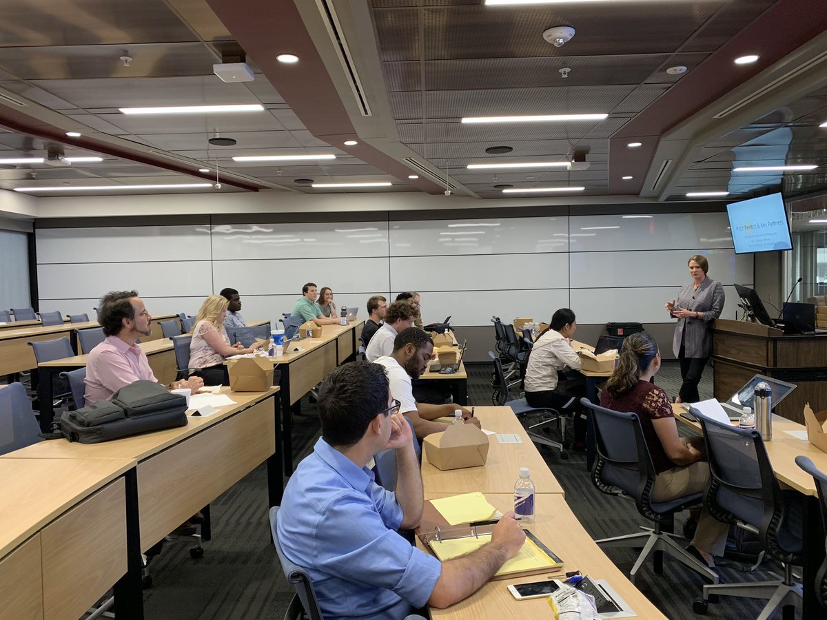 OKCatalyst's tweet photo. “All they can say is no, they aren’t going to eat you... every no is a step closer to a yes.” Dr. Stacey Bolin from @ECUTigerUpdates is teaching our #OkCatalyst Researchers about pitching their #technology to key partners. #Entrepreneurship https://t.co/qp1WBOfS5i