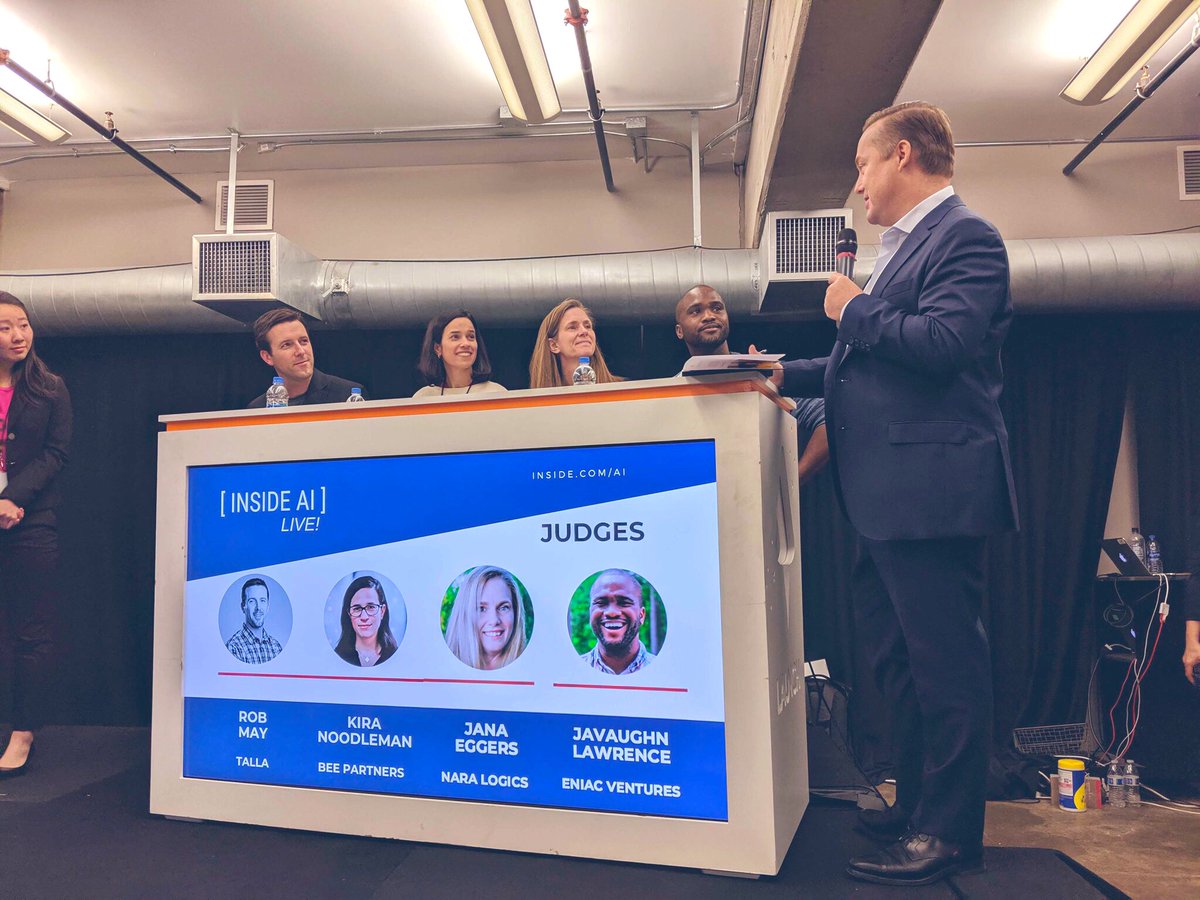 LAUNCH (@launch) on Twitter photo Just wrapped up the first @Inside #AI live event with a fun startup competition 🦄.
Congrats to all the startups!
🥇: <a href="/vorgalabs/">Vorga</a>
🥈: @go_loro <a href="/TastryAI/">Tastry</a>
🥉: Hank.re
Thanks to all the judges 👇 <a href="/robmay/">Rob May</a> <a href="/kiranoodleman/">Kira Noodleman</a> <a href="/jeggers/">Jana Eggers</a> @javaughn12! Just wrapped up the first @Inside #AI live event with a fun startup competition 🦄.
Congrats to all the startups!
🥇: <a href="/vorgalabs/">Vorga</a>
🥈: @go_loro <a href="/TastryAI/">Tastry</a>
🥉: Hank.re
Thanks to all the judges 👇 <a href="/robmay/">Rob May</a> <a href="/kiranoodleman/">Kira Noodleman</a> <a href="/jeggers/">Jana Eggers</a> @javaughn12!