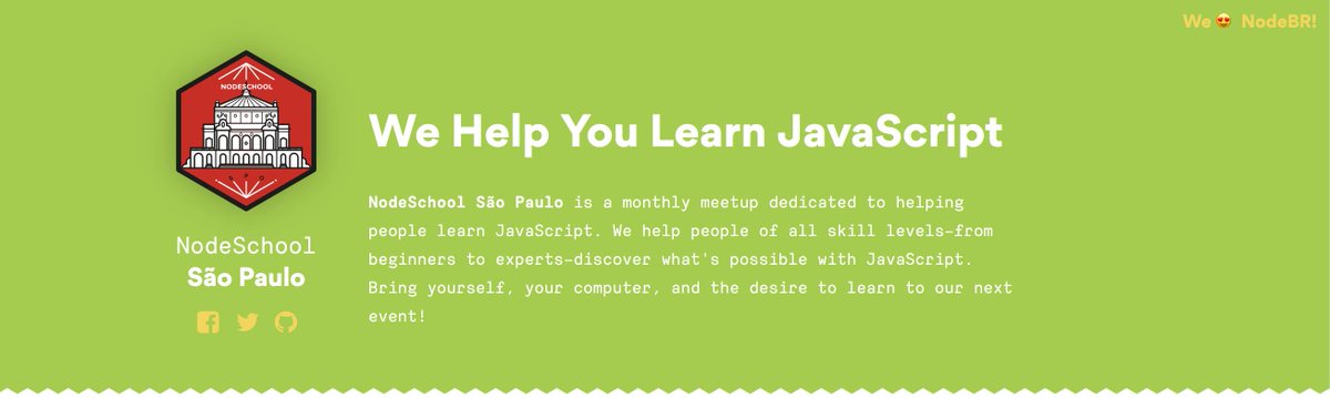 Nodeschool São Paulo tweet media