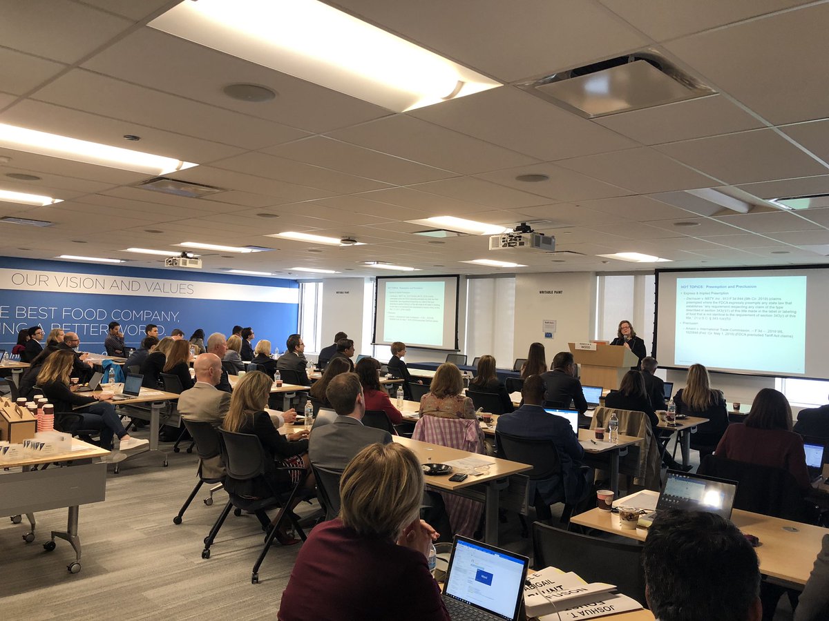 DanSWittenberg's tweet photo. Incredible day of fantastic presentations @ KraftHeinz for the 9th @ABALitigation Food&amp;Supplements Event. Thank you to all the in-house counsel from Ingredion, United Airlines, ConAgra, Kraft et al, and the hard-working outside folks participating too. @SWLawNews @KraftHeinzCo https://t.co/SIYIyadCRg