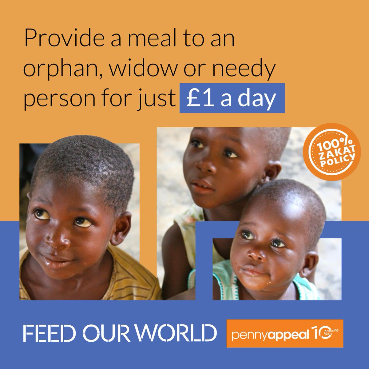 pennyappeal's tweet image. We're celebrating 10 amazing years of helping those in need!

Let us continue to help our brothers and sisters who starve around the world. 

Donate to Penny Appeal and feed the poor today!

Donate here: pennyappeal.org/two-fow or call 03000 11 11 11.