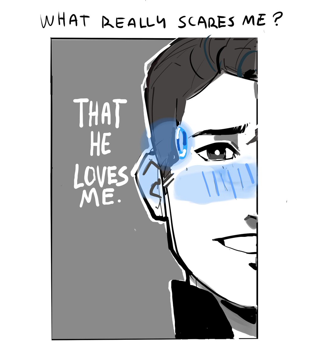 Forgot how to draw ¯\_(ツ)_/¯ #DBH #HankCon