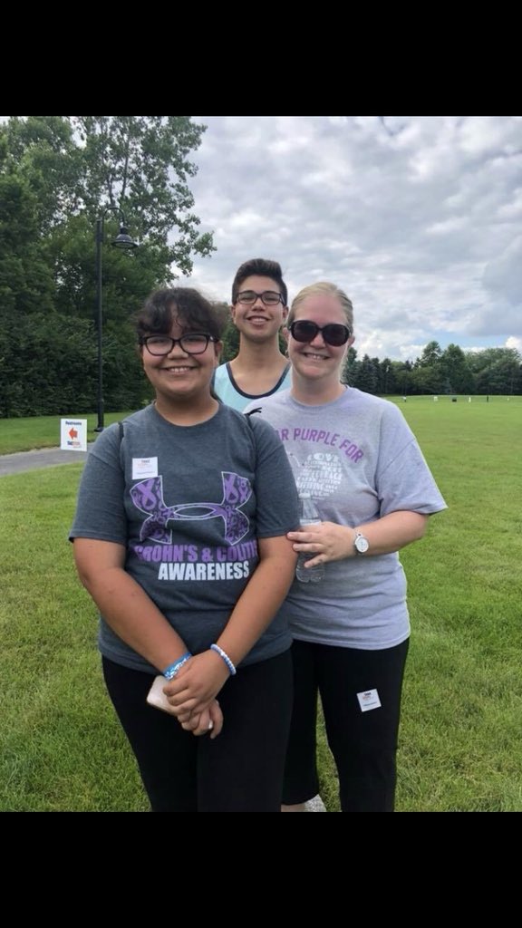 My mom has Crohns disease. If you feel like donating, anything is appreciated. If you want to walk with us it’s on June 22 all is welcomed online.crohnscolitisfoundation.org/site/TR?team_i…