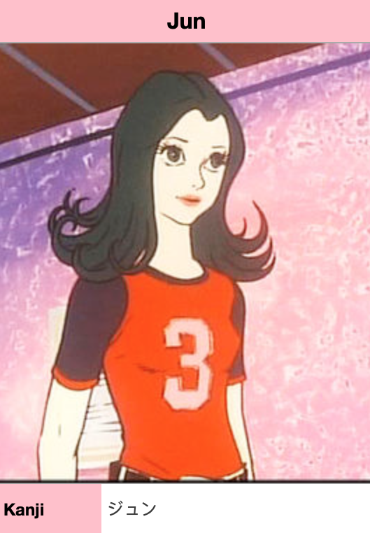 1stCartoonCrush is Jun ジュン the Swan from Battle of the Planets
