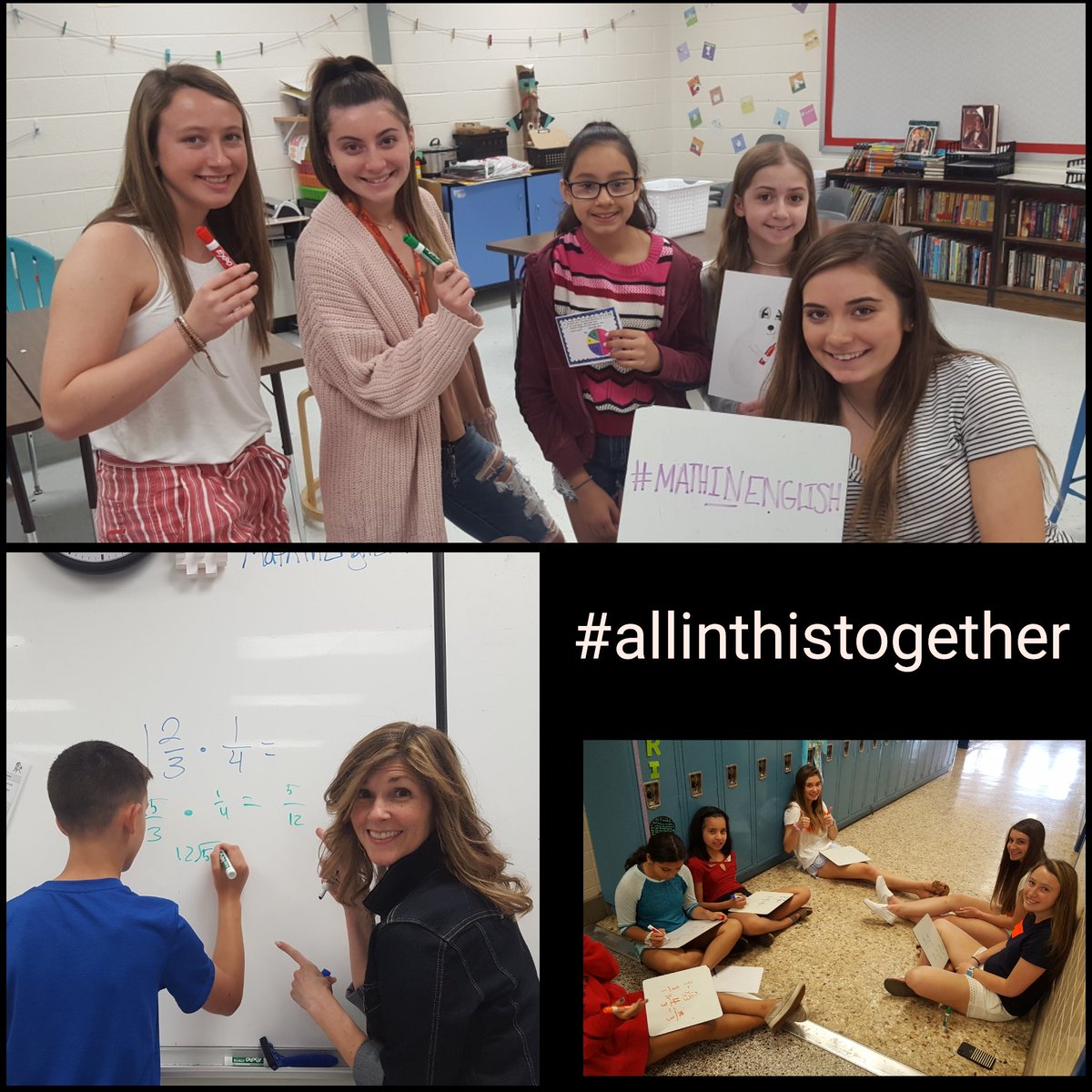 KPoole24's tweet photo. Thankful for our Tuscarora seniors who are diving in to help with SOL math review, story writing, and ALL things sixth grade! #JLSteaches #mathinenglish #allinthistogether @TuscaroraHS @JLSMS_Official https://t.co/6r3k3nmUVa