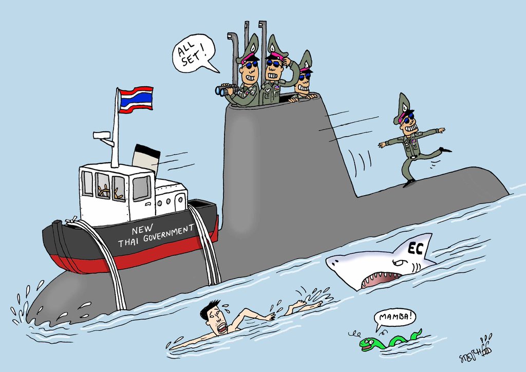 Richard Barrow in Thailand on Twitter: "Editorial cartoon in today's The  Nation newspaper and a few others by @stephffart commenting on the state of  Thai politics #Thailand https://t.co/bTH3tN5Fhd" / Twitter