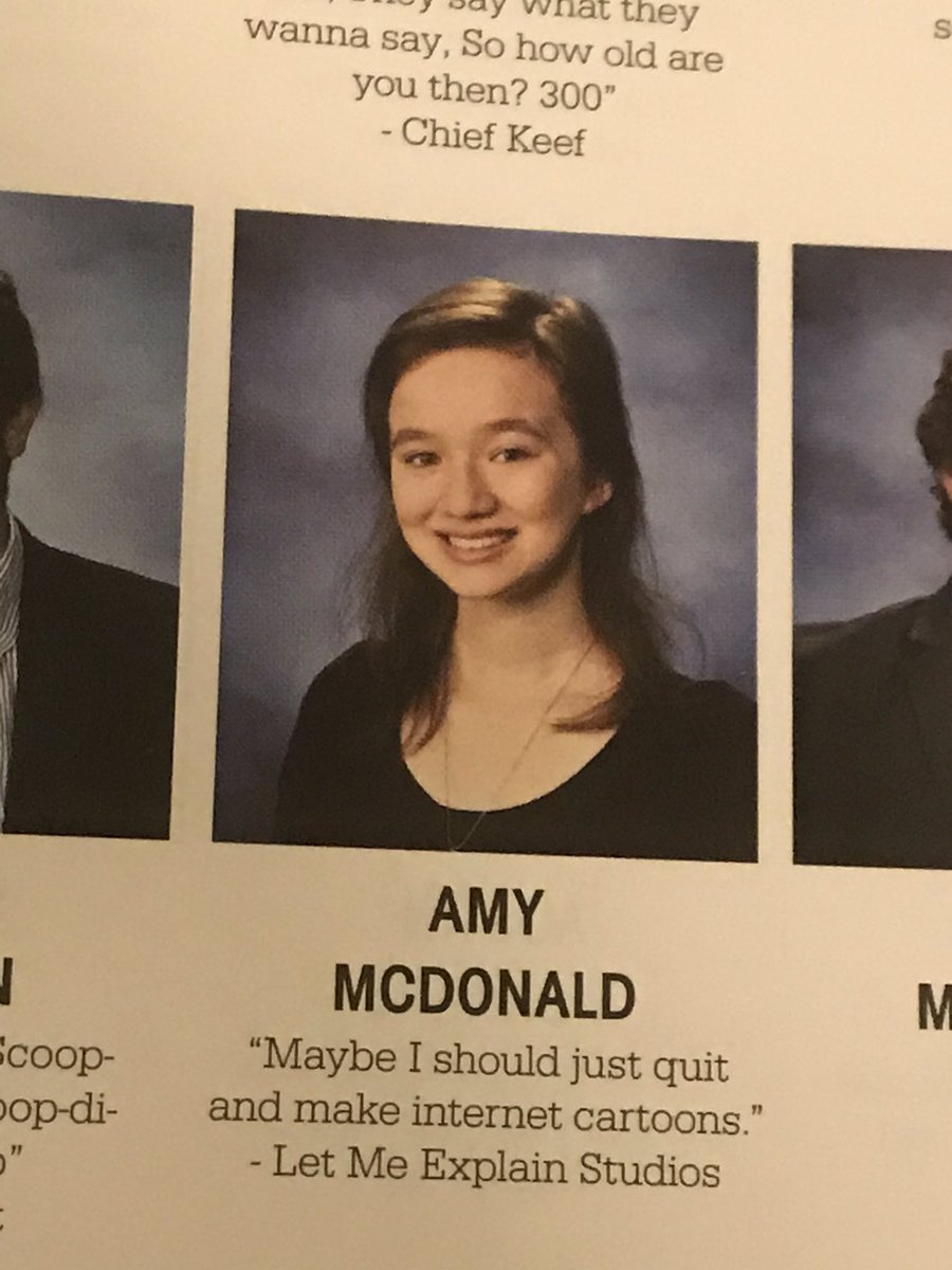 GermanChocolat9's tweet photo. @_RebeccaParham I was just going through my yearbook again, some girl quoted you for their senior quote https://t.co/49scdyYFzJ
