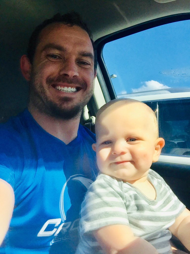 Casey_Jordan08's tweet photo. Just #Kademan and I waiting #SwimmingLessons to begin. He is definitely my mini me, cried when he got out of the water because he wasn’t ready to leave. #diaperdolphins #MyBigGuy #LovingLife https://t.co/o0qMlf0pk1