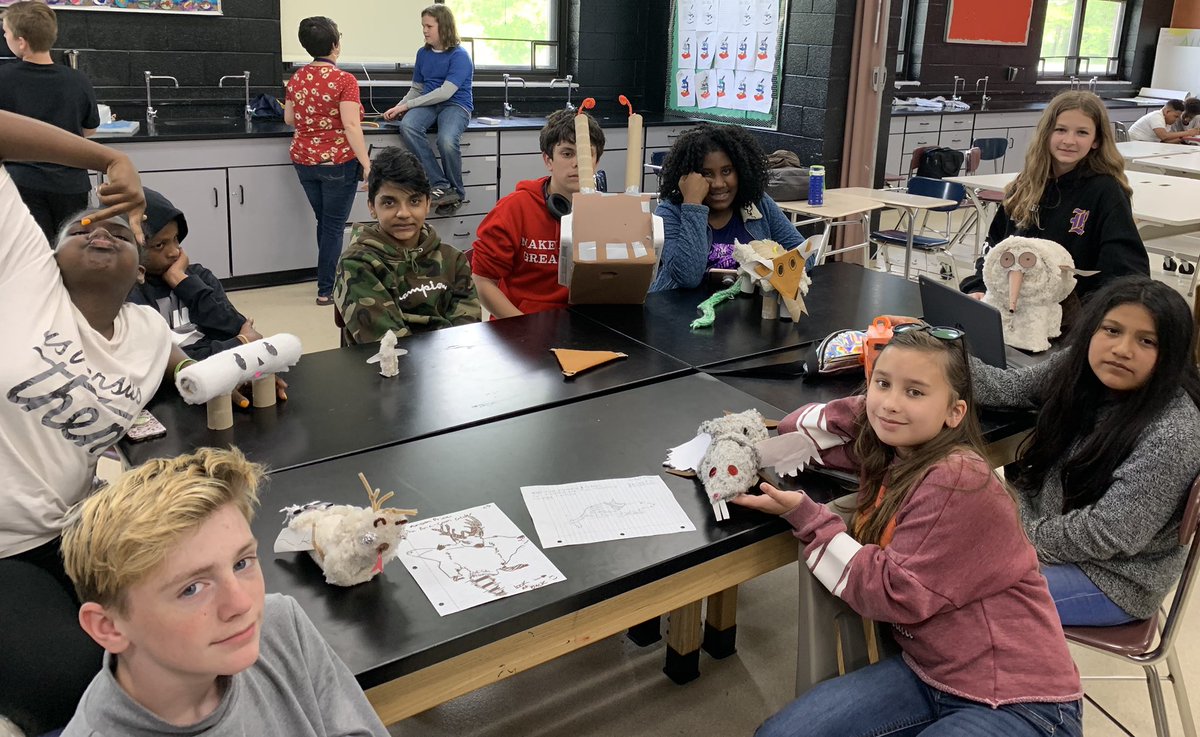 Rossi_Reyn's tweet photo. Designed and built a new animal species that has many adaptations to survive! #STEMester2019 #designcycle https://t.co/8xmLGiuaxD