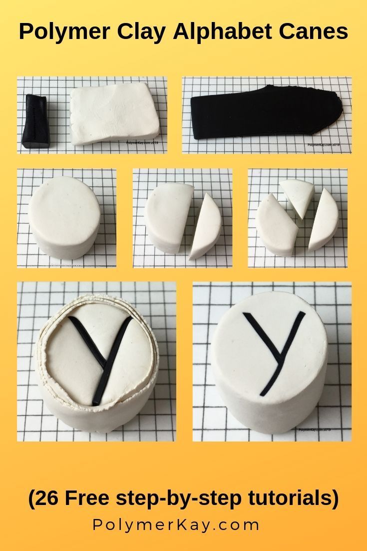 polymerKay's tweet image. Letter Y Polymer Clay Alphabet Cane Tutorial polymerkay.com/letter-y-polym…