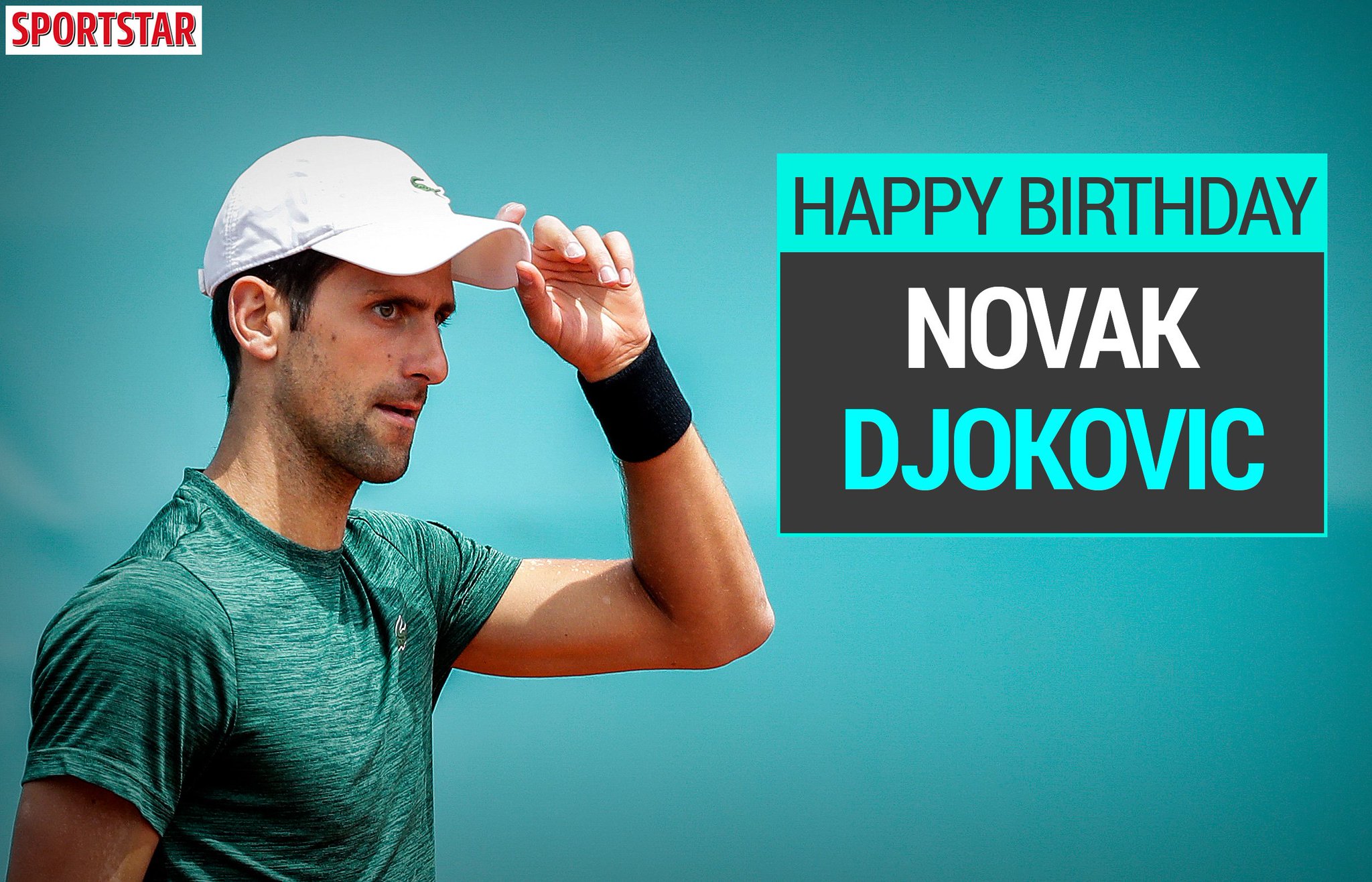 It\s birthday. Here\s wishing Novak Djokovic a happy birthday and a grand (slam) year. 