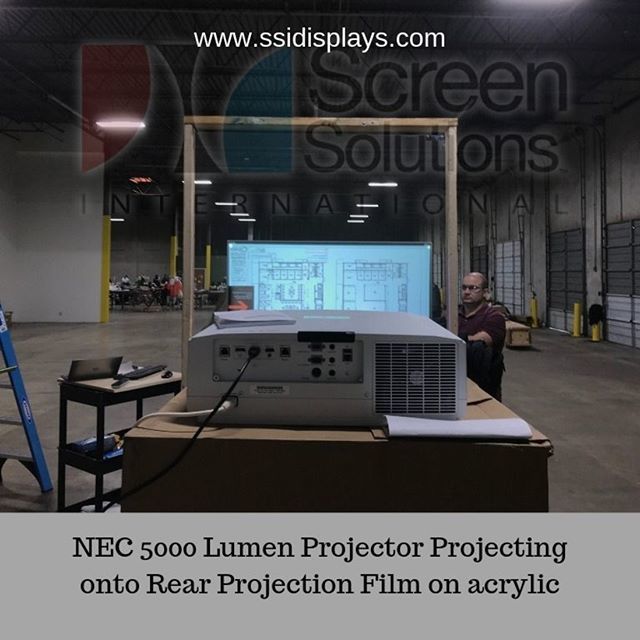 ProjectorsSsi's tweet image. NEC 5000 lumen Projector Projecting onto Rear Projection Film on acrylic

#frontprojectionfilm #frontprojection #touchframe #epsonprojector #Epson #epsonprojectors #projectionscreens