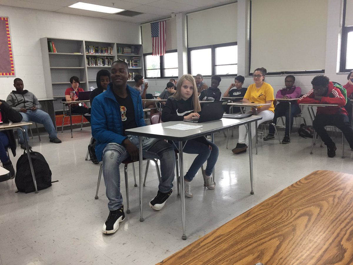 Ms_Gerbus's tweet photo. Our final day of #STEMester2019 ended with the Law and Order students presenting their mock trials @BR_STEM with a hammer gavel to “drive” home our points. https://t.co/3whFSiquwZ