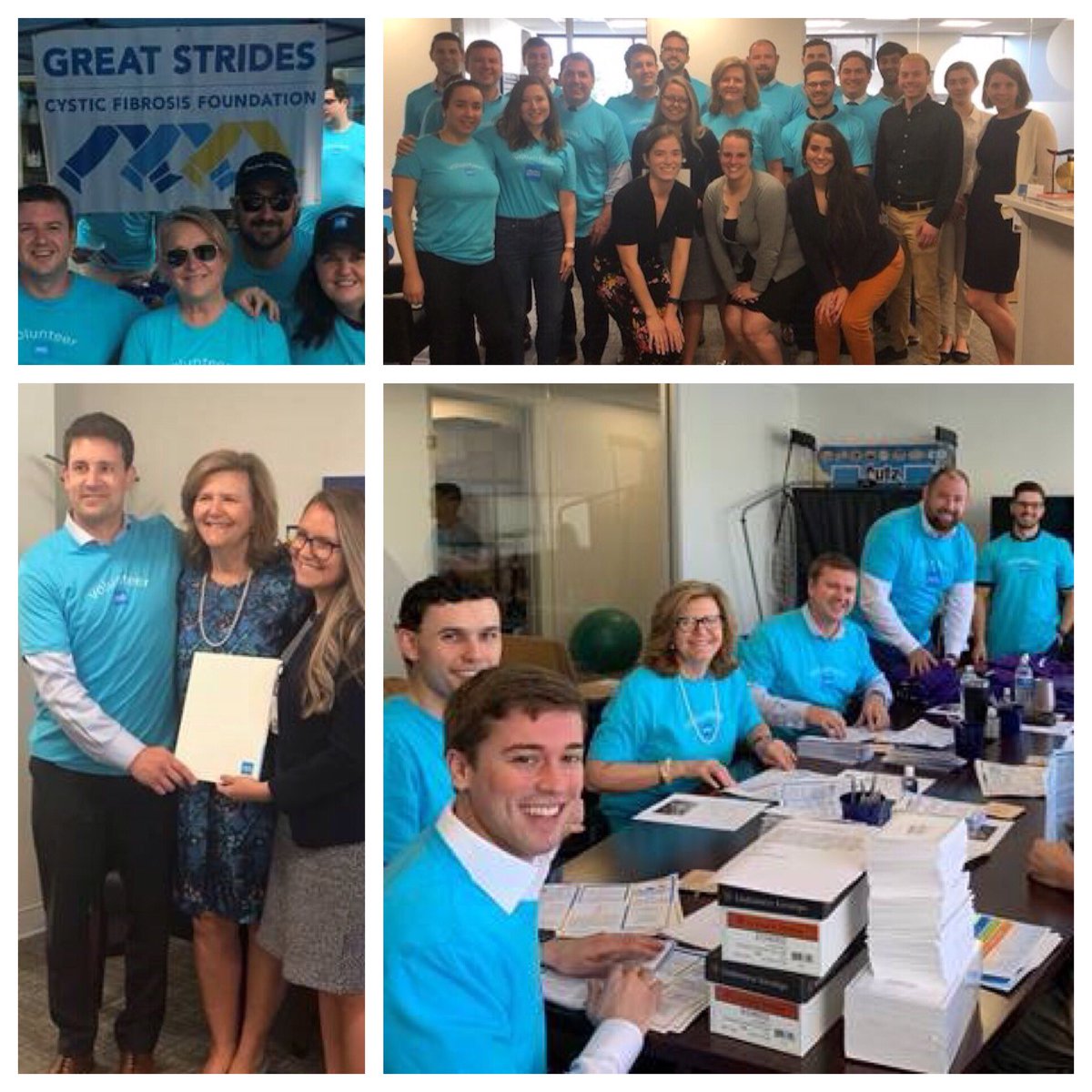 This is Schwab’s 16th annual Volunteer Week —  so proud to join my colleagues for Great Strides and support The Cystic Fibrosis Foundation’s work to find a cure. #Schwab4good #GreatStrides