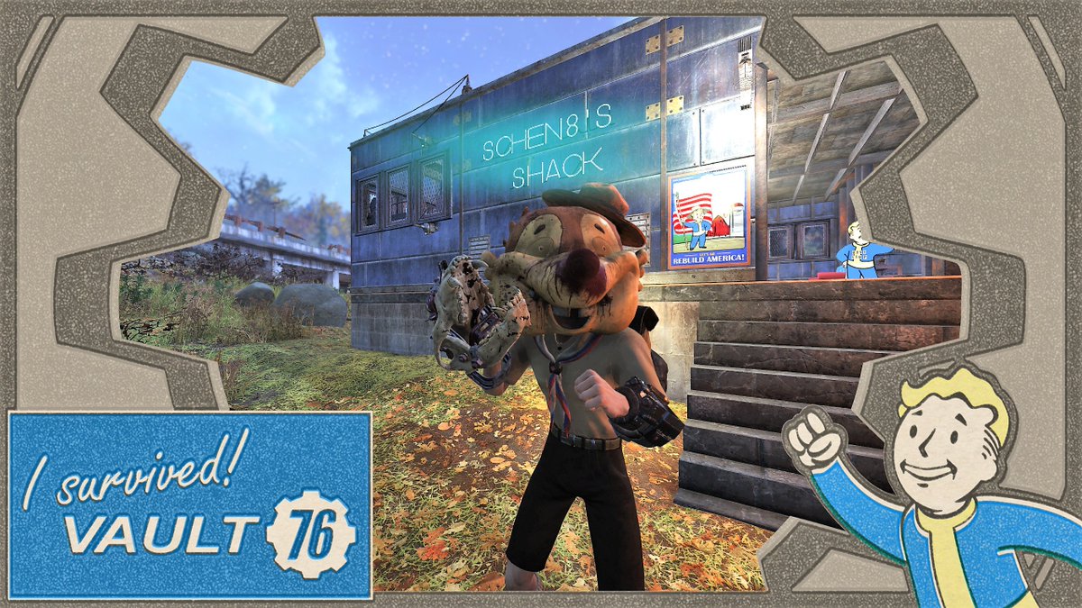 SCHEN88's tweet image. LIVE - What&apos;s lurking under Arktos Pharma?  And are there some random clues lying around about Vault 51??? ❤️👊🤔 #Fallout76  #ParadiseProject

twitch.tv/schen8/