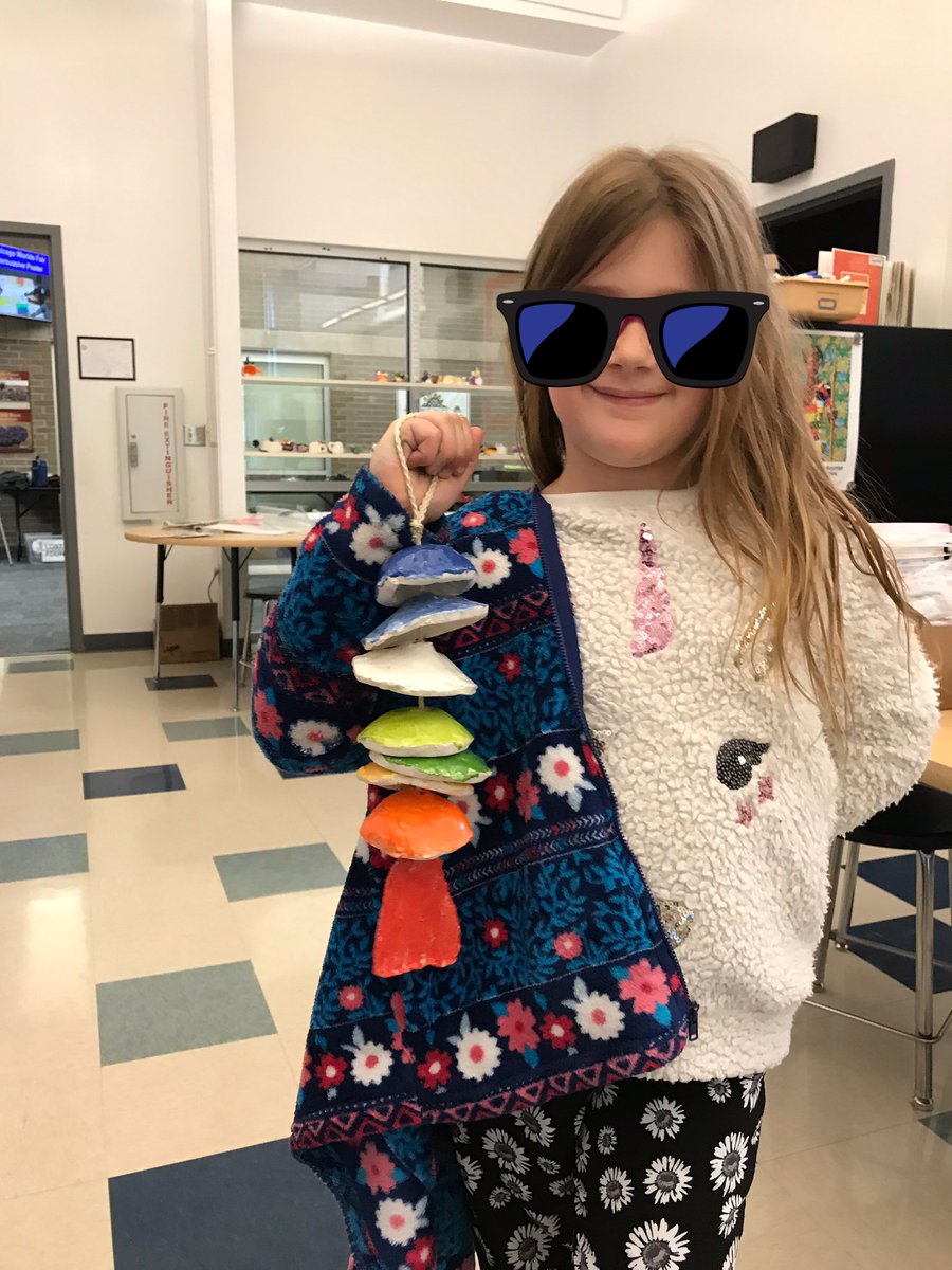 artms_stevens's tweet photo. Clay Club finished their ceramic fish wind chimes! They sound better than expected 😊 https://t.co/dM4jhmf9vS