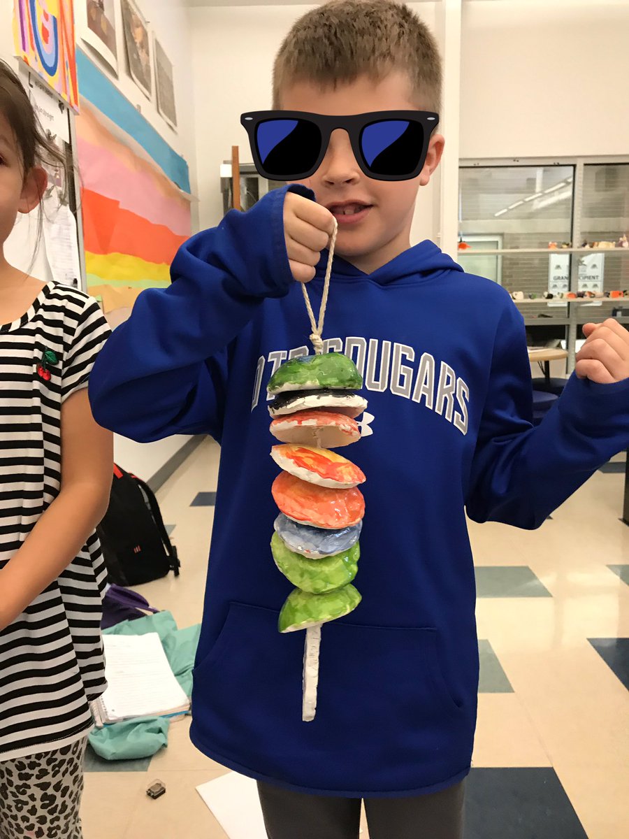 artms_stevens's tweet photo. Clay Club finished their ceramic fish wind chimes! They sound better than expected 😊 https://t.co/dM4jhmf9vS