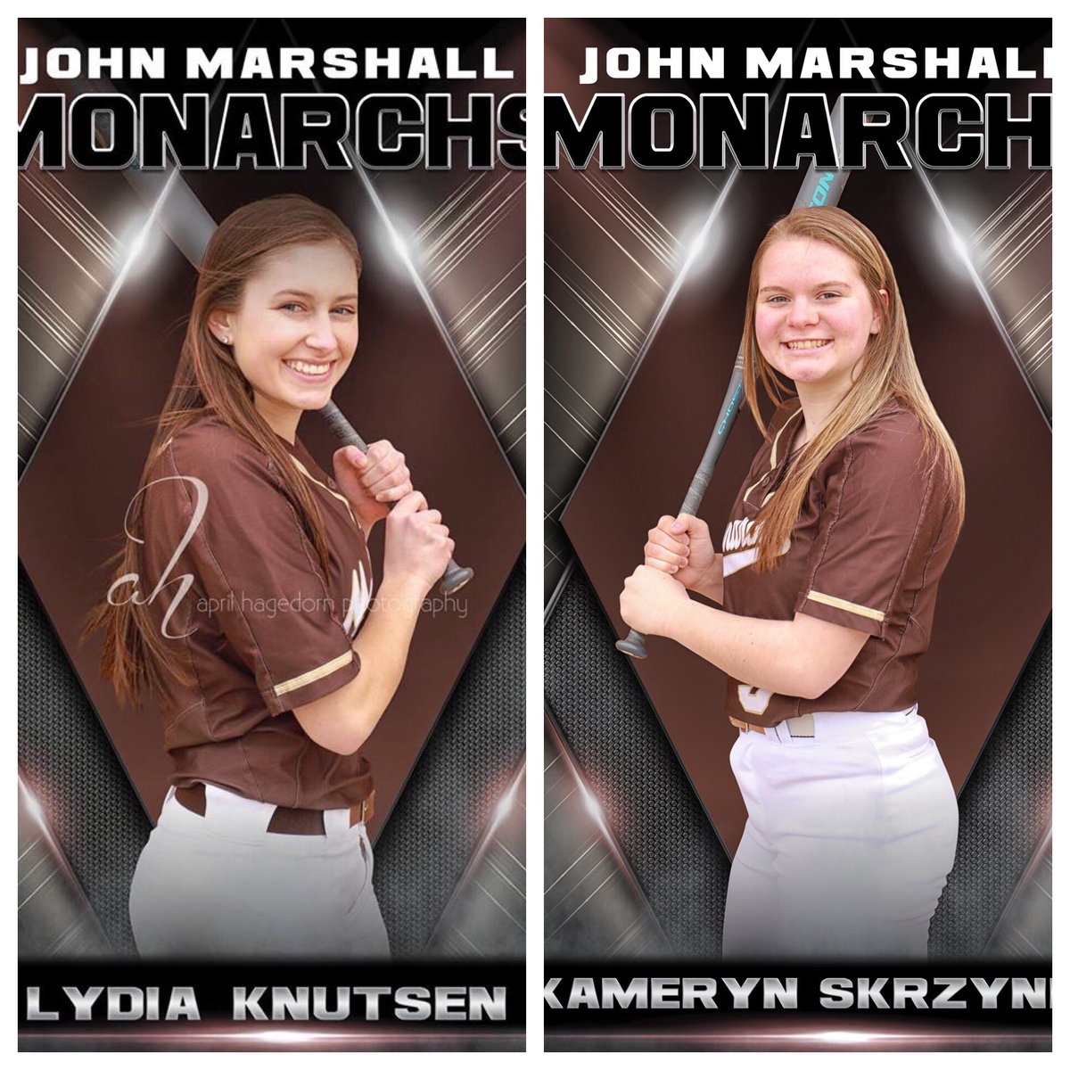 JMSoftball1's tweet photo. Seniors, Lydia Knutsen and Kameryn Skrzyneki will represent JM in the 2019 OVAC All Star game on June 3. Congratulations girls! @JMHSMonarchs @lmknutsen @Kameryn_1507  RollPride ❤️🦁🥎 https://t.co/pKiL6iLFIw
