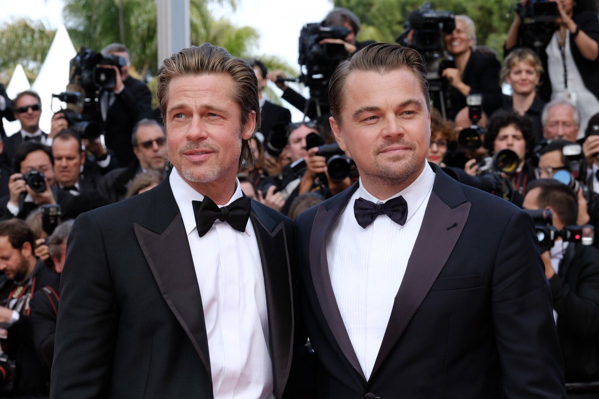 OnceInHollywood's tweet image. DiCaprio. Pitt. Robbie. Tarantino. The stars came out for the #OnceUponATimeInHollywood Cannes premiere - take a closer look: bit.ly/OUATIH_CannesP… ✨