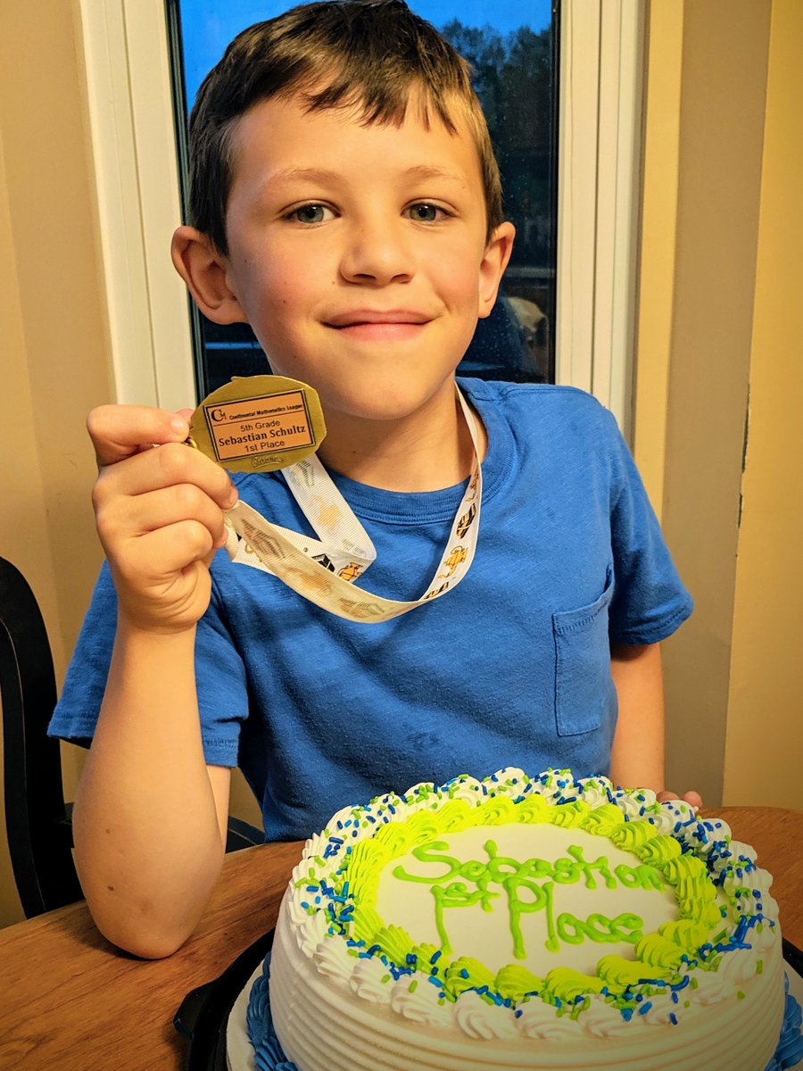 fatheringthree's tweet photo. Finishing off an incredible year at an amazing school, Sebastian received the Continental Mathematics League first place medal today for 5th grade at @INDelementary. Middle school @News4FHMS here he comes! #Congratulations! https://t.co/bnhfhOVyoP