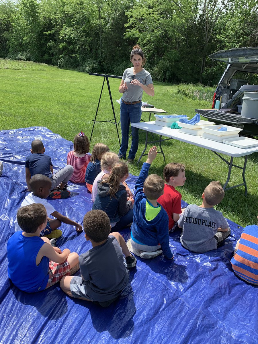 Yesterday we celebrated Outdoor Classroom Week by learning about some Missouri fish and their adaptations. Thanks <a href="/MrsReynoldsRBE/">Emily Reynolds</a> for organizing this and <a href="/MDC_online/">MO Conservation</a> for coming!!