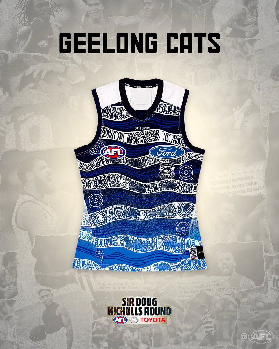 Afl On Twitter Geelongcats Designed By Quinton Narkle